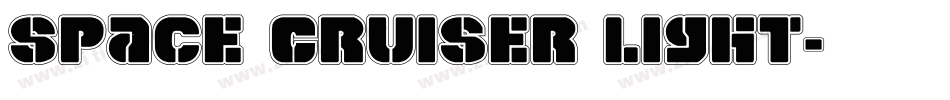 Space Cruiser Light字体转换